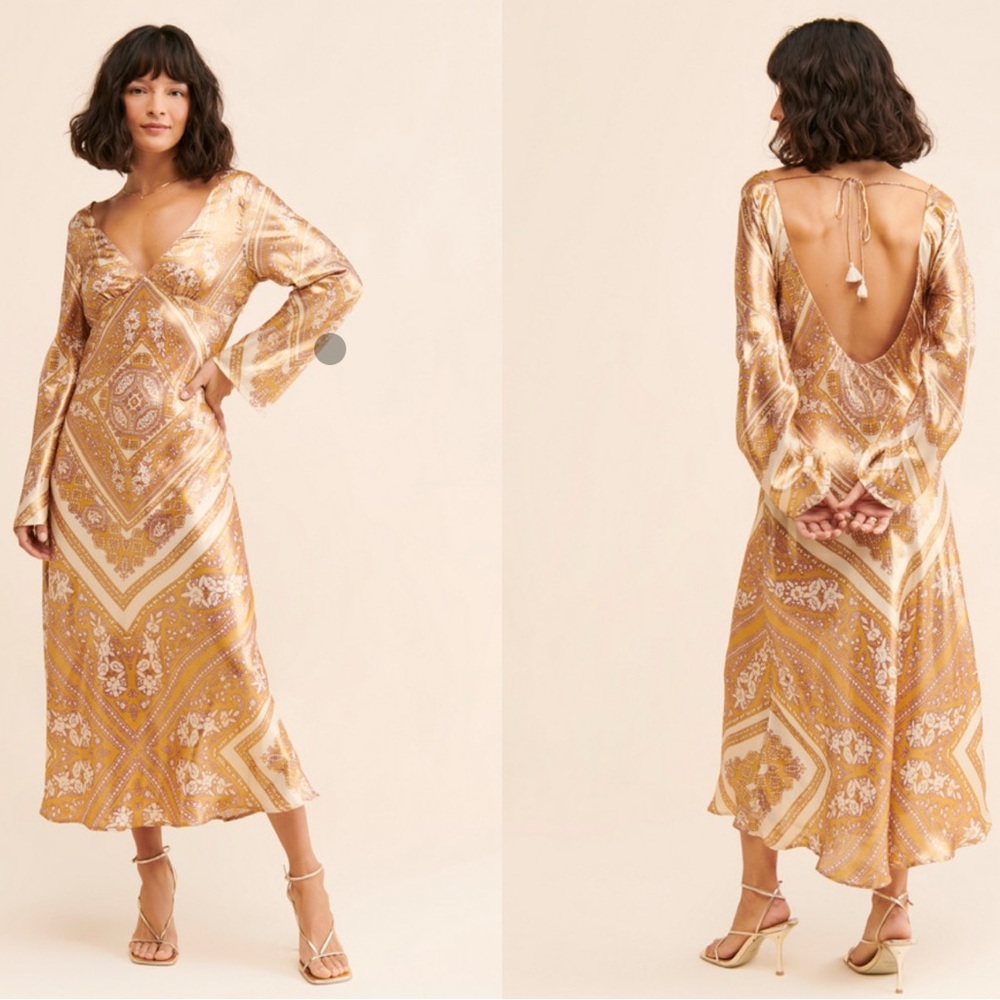 Free People New Light Scarf Midi Dress - Size 2